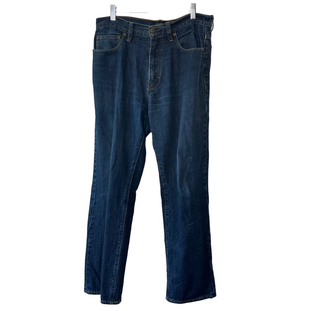 J.Crew Dark Rinse THE BARROW Relaxed Fit  Men's Jeans 31x30